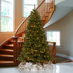 7.5 ft. Pre-lit Hinged North Valley Spruce Full Artificial Christmas Tree