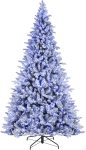 Alexa Enabled 7.5′ Flocked Prelit Artificial Christmas Tree