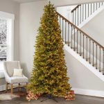 9′ Pre-Lit Radiant Micro LED Slim Artificial Christmas Tree